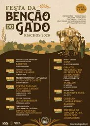 Cartaz Festa da Bênção do Gado 2026 - Riachos