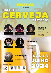 Cartaz Festa da Cerveja e Petiscos 2024 - Malhou