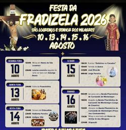 Cartaz Festa da Fradizela 2026 - Fradizela