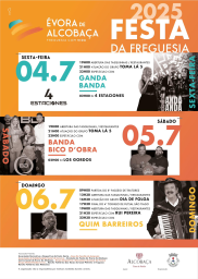 Cartaz Festa da Freguesia 2025 - Évora de Alcobaça