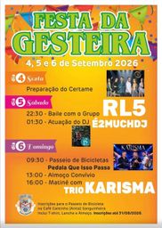 Cartaz Festa da Gesteira 2026 - Sanguinheira