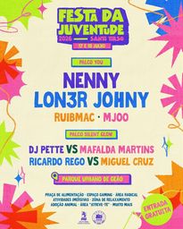 Cartaz Festa da Juventude 2026 - Santo Tirso