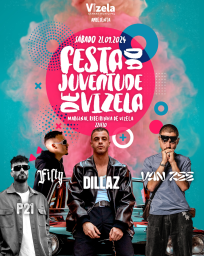 Cartaz Festa da Juventude de Vizela - 2024