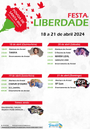 Cartaz Festa da Liberdade 2024 - Póvoa de Santa Iria