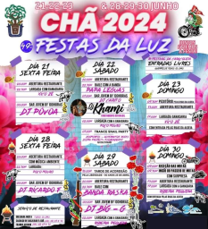 Cartaz Festa da Luz 2024 - Chã