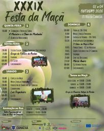 Cartaz Festa da Maçã 2026 - Camacha