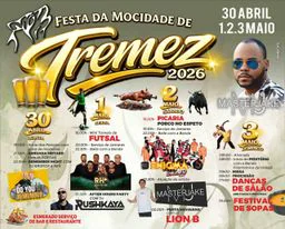 Cartaz Festa da Mocidade de Tremez 2026 - Tremez