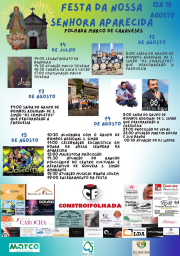 Cartaz Festa da Nossa Senhora Aparecida 2024 - Marco de Canaveses