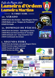Cartaz Festa da Páscoa 2024 - Lameira Martins