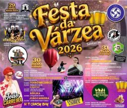 Cartaz Festa da Várzea 2026 - Santarém