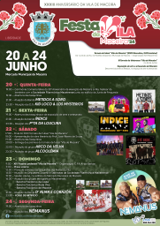 Cartaz Festa da Vila 2024 - Maceira