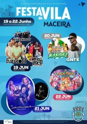 Cartaz Festa da Vila 2026 - Maceira