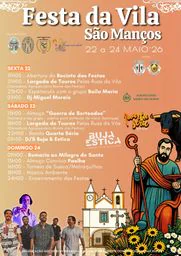 Cartaz Festa da Vila 2026 - São Manços