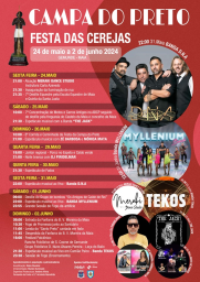 Cartaz Festa das Cerejas 2024 - Campa do Preto