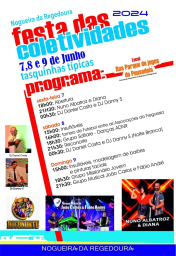 Cartaz Festa das Colectividades 2024 - Nogueira da Regedoura