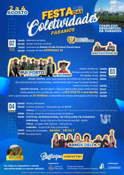 Cartaz Festa das Colectividades 2024 - Paramos