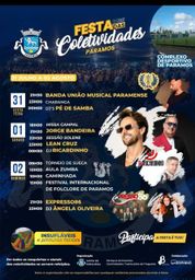 Cartaz Festa das Coletividades 2026 - Paramos