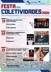 Cartaz Festa das Coletividades 2026 - São Paio de Oleiros