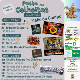 Cartaz Festa das Colheitas 2024 - Meãs do Campo