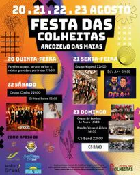 Cartaz Festa das Colheitas 2026 - Arcozelo das Maias