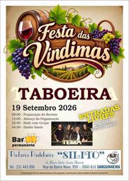 Cartaz Festa das Vindimas 2026 - Taboeira