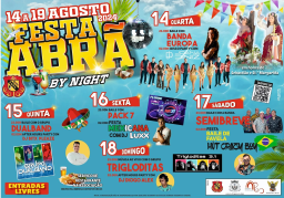 Cartaz Festa de Abrã 2024 - Santarém