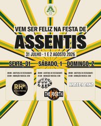 Cartaz Festa de Assentis 2026 - Assentis