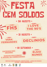 Cartaz Festa de Cem Soldos 2024 - Tomar
