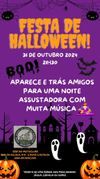 Cartaz Festa de Halloween 2024 - Riachos