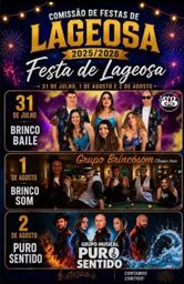 Cartaz Festa de Lageosa 2026 - Lageosa
