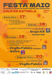 Cartaz Festa de Maio 2024 - Vale de Estrela