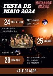 Cartaz Festa de Maio 2024 - Vale do Açor