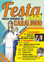 Cartaz Festa de Nossa Senhora da Luz 2024 - Casalinho