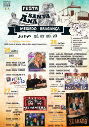 Cartaz Festa de Santa Ana 2024 - Meixedo
