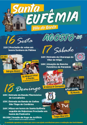 Cartaz Festa de Santa Eufêmia 2024 - Gerês
