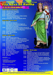 Cartaz Festa de Santa Marta 2024 - Vila Nova da Rainha