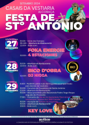 Cartaz Festa de Santo António 2024 - Alcobaça