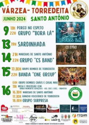 Cartaz Festa de Santo António 2024 - Várzea