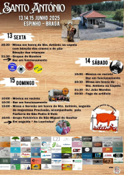 Cartaz Festa de Santo António 2025 - Espinho