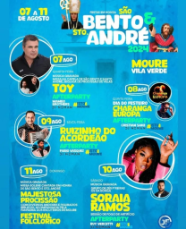 Cartaz Festa de São Bento e Santo André 2024 - Moure