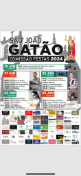 Cartaz Festa de São João 2024 - Gatão