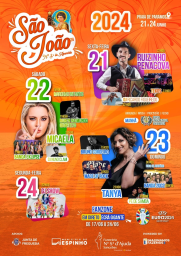 Cartaz Festa de São João 2024 - Praia de Paramos