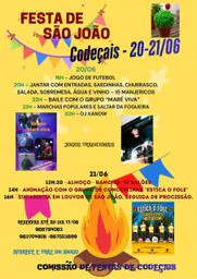 Cartaz Festa de São João 2026 - Codeçais