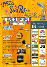 Cartaz Festa de São Pedro 2024 - Aljuriça