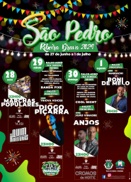 Cartaz Festa de São Pedro 2024 - Ribeira Brava
