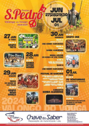 Cartaz Festa de São Pedro 2024 - Valongo do Vouga