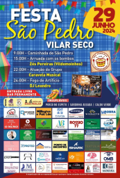 Cartaz Festa de São Pedro 2024 - Vilar Seco