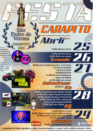 Cartaz Festa de São Pedro de Verona 2024 - Carapito