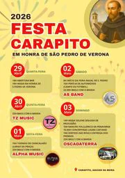 Cartaz Festa de São Pedro de Verona 2026 - Aguiar da Beira