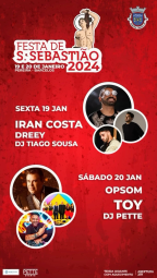 Cartaz Festa de São Sebastião 2024 - Pereira